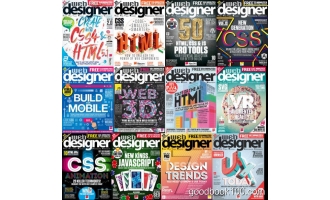 网页设计类杂志_Web Designer UK英国版_2017年合集高清PDF杂志电子版百度盘下载 共13本 322MB