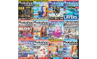 Photoshop Creative_2017年合集高清PDF杂志电子版百度盘下载 共13本 413MB