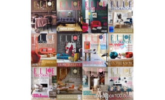 家居廊时尚家居杂志英国版_Elle Decoration UK_2019年合集高清PDF杂志电子版百度盘下载 共12本 950MB