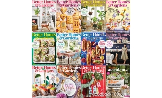 家居设计类杂志_Better Homes and Gardens_2019年合集高清PDF杂志电子版百度盘下载 共12本