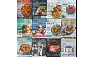 美食杂志英国版_Delicious UK_2019年合集高清PDF杂志电子版百度盘下载 共12本 875MB