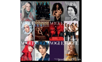 时尚杂志英国版_Vogue UK_2022年合集高清PDF杂志电子版百度盘下载 共12本 4G