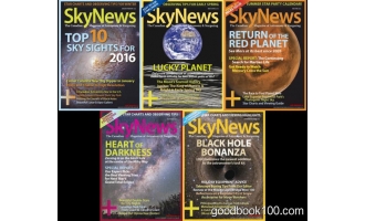 天文类杂志Skynews_2016年合集高清PDF杂志电子版百度盘下载 共5本